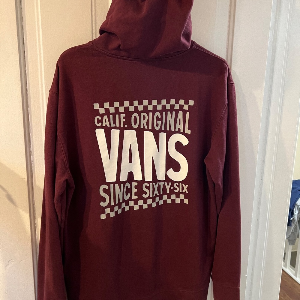 Vans maroon hoodie